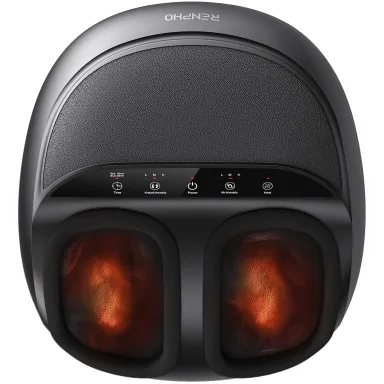 RENPHO Full Foot Massager with Heat, Deep Shiatsu for Plantar Fasciitis