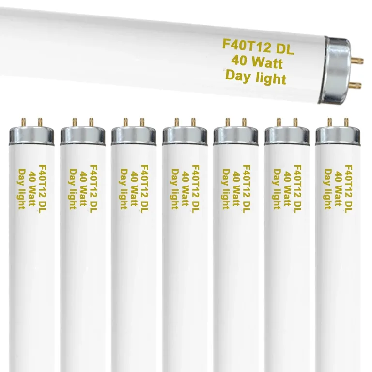 amgolibi 8-Pack 48 Inch F40T12/DL 40W 6500K Daylight Fluorescent Light Bulbs, 4ft T12 Linear Tube Lights, 2650 Lumens, G13 Bi-Pin Base, Daylight, for Workshop, Garage, Office, photo 1
