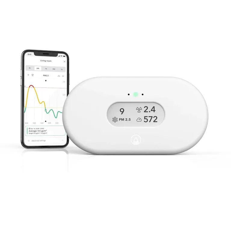 Airthings 2960 View Plus - Battery Powered Radon & Air Quality Monitor (PM, CO2, VOC, Humidity, Temp, Pressure), photo 1