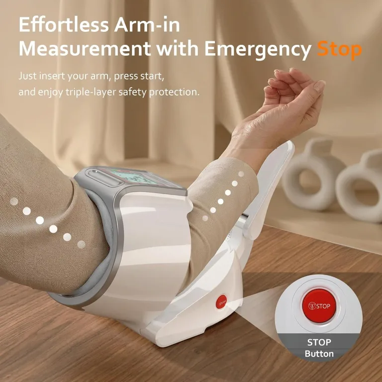 Upper Arm Blood Pressure Monitor for Home Use, Large Backlit LCD, photo 5